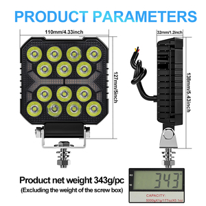 Luz de trabajo blanca de nuevo diseño, 14 luces Led LED <span class=keywords><strong>4x4</strong></span> 12V-24V, focos Led DRL automáticos, lámpara auxiliar, luz de conducción de coche para coche - Product Image 5