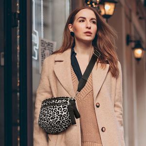 Sacs banane en nylon personnalisables avec motif DIY, sangle d'épaule réglable, poche intérieure zippée, sac de poitrine jumbo sans couture pour femmes - Product Image 3
