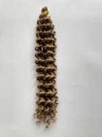 Tresses africaines en crochet de 22 pouces, style bohème, avec des boucles ondulées et des extrémités bouclées