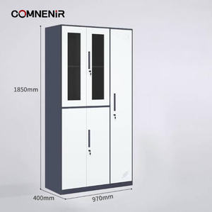 ארון בגדים מברזל 5 דלתות, עמיד במיוחד, ארון רב תאים הניתן לנעילה עם עיצוב עמיד בפני מזג אוויר - Product Image 2