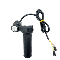 Vente chaude Pas Cher Prix 36V 48V 60V Twist Throttle Pour Scooter Électrique Pièces E-Bike Throttle Avec Indicateur De Puissance Et Clé