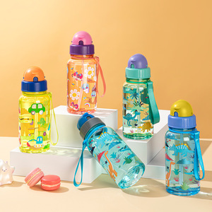 Bouteille d'<span class=keywords><strong>eau</strong></span> pour enfants en Tritan personnalisée, écologique, réutilisable, gobelet en plastique pour enfants - Product Image 1