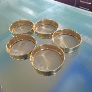 Tamis de laboratoire en cuivre/acier inoxydable de 1, 2, 5, 10, 20, 50, 63, 90, 100, 200, 250, 300, 400, 500 microns, tamis de test standard - Product Image 6