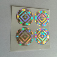 Feuille d'autocollant d'hologramme de conception libre de haute sécurité 3d anti faux logo d'autocollant d'hologramme 3d