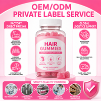 Échantillon Gratuit Bonbons Gommeux Sans Gluten en Forme d'Ours Multivitamines Beauté Croissance Capillaire Saine Peau Ongles Adultes 100% Végétalien Naturel Nouveau-né