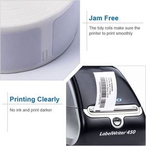 Compatible con <span class=keywords><strong>Dymo</strong></span> Labels A30336 1 "2-1/8 X" para <span class=keywords><strong>DYMO</strong></span> Label Writer <span class=keywords><strong>450</strong></span> Turbo impresoras de escritorio etiquetas térmicas de dirección de código de barras - Product Image 4