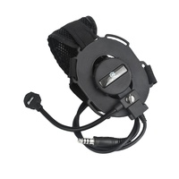 WADSN WZ029 Headset Komunikasi Taktis Over-Ear Plastik Nilon Khusus Pelatihan Luar Ruangan Non-Nirkabel Tanpa Noise Colokan 7.0mm