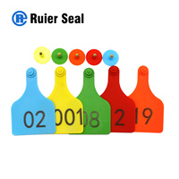 REET006 Etiqueta de Oreja de TPU para Ganado, Camellos y Otros Animales Grandes - Un Solo Uso 114x74mm con Impresión Personalizada Gratuita
