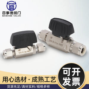 Robinet à bille hexagonal haute pression en acier inoxydable 304/316, raccord de compression pour source d'air, style coréen, interrupteur d'instrument - Product Image 3