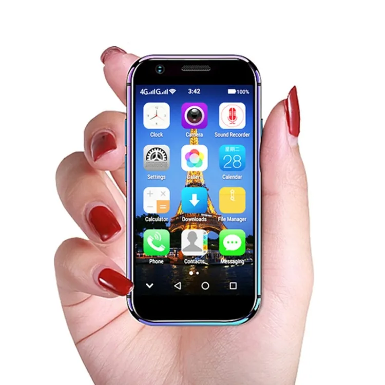 สนับสนุน Google Play SOYES XS สมาร์ทโฟน Android 6.0 4G 3.2นิ้วโทรศัพท์มือถือขนาดเล็ก