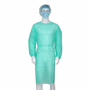 Unisexe Non-Woven pp Pe White Gowns Robe d'isolation jetable isolée pour adultes - Product Image 3