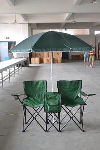 Silla plegable portátil de Metal con paraguas, asiento fino ligero, doble Personal, en la playa ideal para acampar, Picnic - Product Image 4