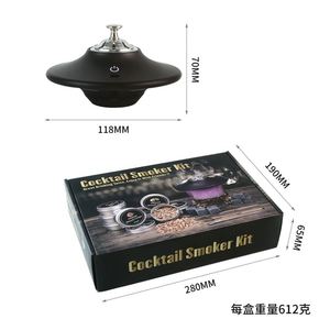 Hot-selling Electric Smoke Generator Cocktail Mixing <b>Tool</b>, Flying Saucer-style Whisky Electric Smoke Generator Set - Product Image 6