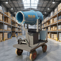 Canon anti-poussière électrique Mistjet MJ-30 monté sur chariot, télécommandé, nouveau réservoir de 6 gallons, contrôle industriel de la poussière