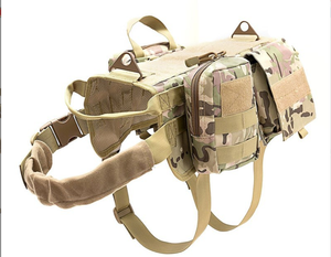 Harnais pour <span class=keywords><strong>chien</strong></span> <span class=keywords><strong>K9</strong></span> de marque privée à usage intensif sans traction pour animaux de compagnie Harnais pour <span class=keywords><strong>sac</strong></span> à <span class=keywords><strong>dos</strong></span> avec collier en plomb Ensemble de laisse Harnais tactique pour <span class=keywords><strong>chien</strong></span> - Product Image 2