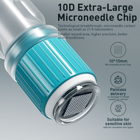 Derma Stamp Nano Microneedling Indolore, Stylo d'Infusion Liquide Auto-Fluide pour Sérum, Outil de Beauté Portable à Domicile pour le Visage et le Cuir Chevelu