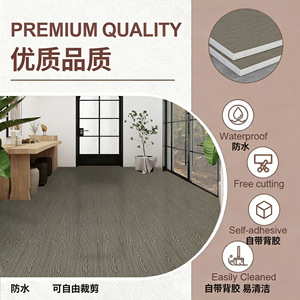 Wood Grain Floor Sticker 30x30 Cm Easy Installation PVC Floor Renovation Decoration For Bedroom - Product Image 4