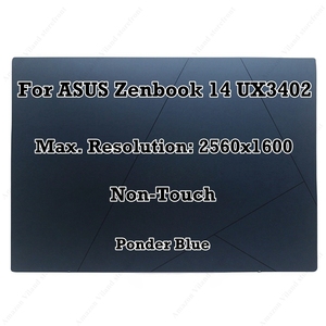 หน้าจอแล็ปท็อปแท้ <span class=keywords><strong>Zenbook</strong></span> <span class=keywords><strong>14</strong></span> <span class=keywords><strong>OLED</strong></span> <span class=keywords><strong>UX3402ZA</strong></span> จอ LCD 2.8K พร้อมชุดหน้าจอสัมผัสสำหรับ <span class=keywords><strong>ASUS</strong></span> - Product Image 1