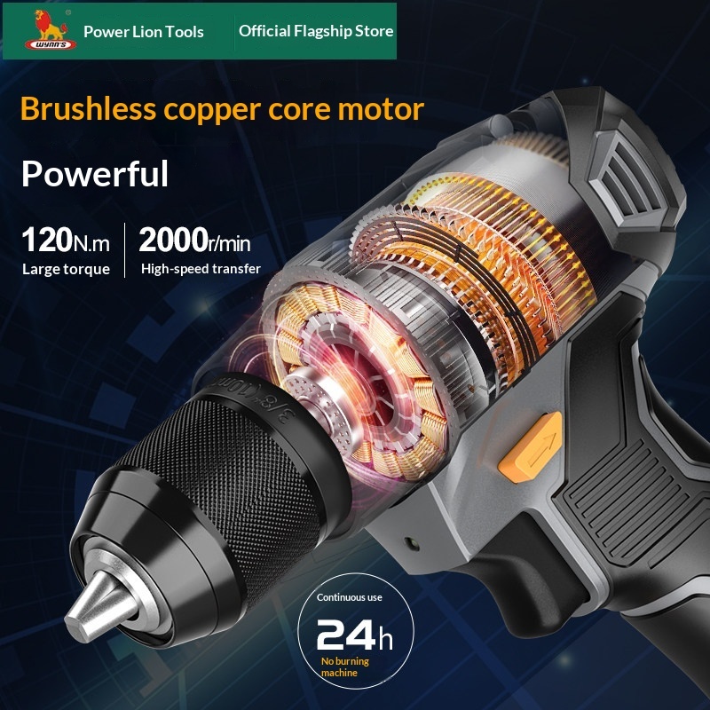 Wynns tool DC 12V Lithium Battery Hand Drill All-Copper Core Infinite Variable Speed Quick Chuck Reversible 2-Year Warranty · image 2