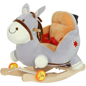 Jouet cheval à bascule, en peluche, offre spéciale, chaise en bois, chiens, animaux - Product Image 6