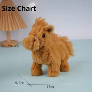Cheval en peluche électrique super doux qui émet des sons, adapté <span class=keywords><strong>aux</strong></span> garçons et <span class=keywords><strong>aux</strong></span> filles de 3 à 6 ans, un cadeau d'anniversaire anti-stress - Product Image 4