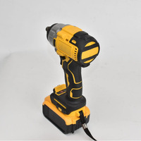 Ensemble de perceuse électrique sans fil multifonctionnelle jaune portable 21V Ensemble d'outils électriques sans balais à batterie au Lithium pour l'amélioration de l'habitat