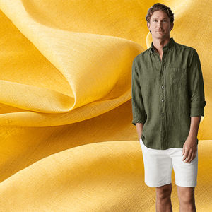 Lino textil vestido al por mayor camisa blusa suave lavado rayón viscosa rollo ropa algodón tejido puro 100% tela de lino - Product Image 1