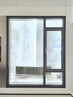 Manija de ventana abatible de aleación de aluminio de diseño moderno con red de pantalla de acero inoxidable Ventana abatible de aluminio