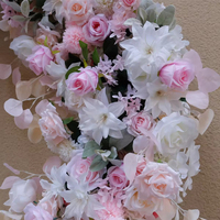Arche de mariage ou de remise de diplôme en forme de cœur, fleurs artificielles en soie 5D, taille et couleur personnalisables, haute qualité, douce, romantique