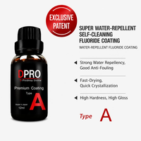 Revêtement céramique liquide haute dureté anti-rayures hydrofuge autonettoyant à base de fluor pour la protection de la peinture automobile brillant