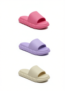 Sandales EVA pour femmes, style nuage, bout ouvert, ultra douces, antidérapantes, pantoufles de bain, taille 26, violet, toutes saisons - Product Image 1