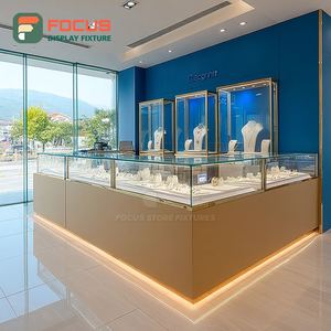 Sistema de Exhibición de Joyería de Lujo, Vitrina Metálica para Boutique - Product Image 5