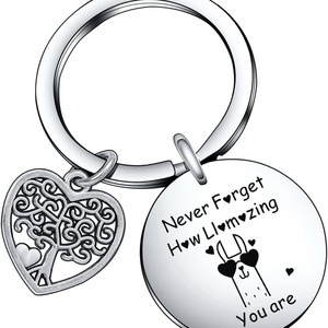 Nunca olvides cómo Llamazing You are Llavero Motivacional Alpaca Llavero Llama Llaveros de acero inoxidable Llavero inspirador - Product Image 6