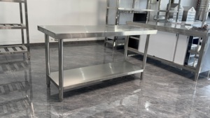 Mesa de Preparación de Alimentos de Acero Inoxidable de <span class=keywords><strong>36</strong></span> <span class=keywords><strong>x</strong></span> <span class=keywords><strong>72</strong></span> con Fregadero, Mesa de Trabajo Móvil Plegable para Uso en Restaurantes - Product Image 3