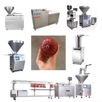Machine industrielle de fabrication de jambon, ligne de traitement de saucisses halal, machine de production de salami, machine à farcir la viande pour chorizo