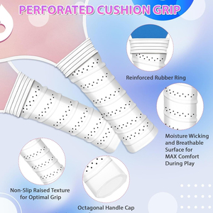 Set di Racchette da Pickleball Progettato Specificamente per Coppie, con Racchette in Fibra di Vetro con Nucleo a Nido d'Ape da 15mm, Racchette Resistenti - Product Image 2