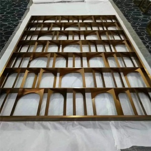 CNC Bronze Metal Panel Nội Thất Bằng Thép Không Gỉ Màn Hình Phân Vùng Gương Hoặc Chải Màu Vàng Trang Trí - Product Image 6