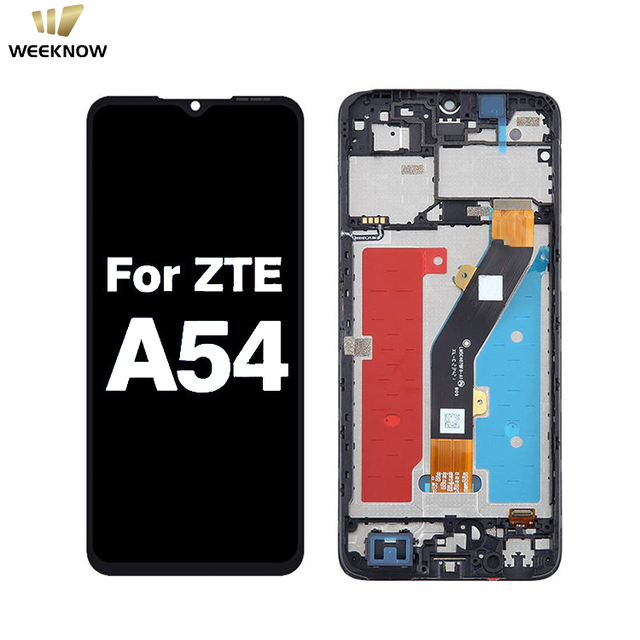 100% Tested Premium Lcd for ZTE A54 Display Touch Screen Digitizer Panel With Frame Replacement Lcd Screen for ZTE Blade A54