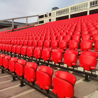 Complexe sportif, tribune pliable automatiquement, salle de sport intérieure, sièges rétractables électriques pour spectateurs et chaises de repos