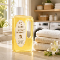 Deterjen Cair Pencuci Pakaian Kuning Lembut Berbentuk Pipih, Wangi Tahan Lama, Produk Pembersih