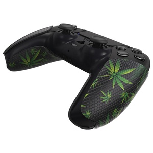 PlayVital Green Weeds - Almohadillas de Goma Suave con Textura Profesional Antideslizantes y Absorbentes del Sudor para el Control de PS5 - Product Image 6