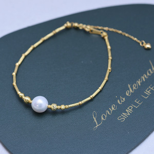 Zhuji Danshui 9-10mm White S925 Silver Radish <b>Bracelet</b> Strong Light <b>Fine</b> Flaws Wholesale Radish Jewelry Elegant Pearl <b>Bangle</b> - Product Image 1