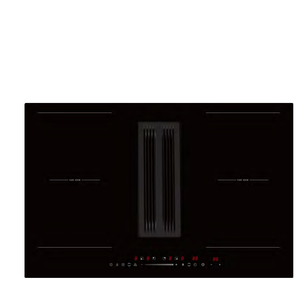 Combinaison de plaques à induction et hotte de 80cm, commande tactile, <span class=keywords><strong>plaque</strong></span> de ventilation avec hotte <span class=keywords><strong>aspirante</strong></span> intégrée - Product Image 1