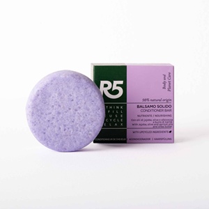Barre de conditionneur solide R5 nourrissante pour cheveux secs avec des huiles de jojoba, d'olive et d'abricot et du beurre de karité - Product Image 1