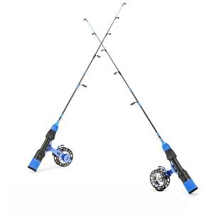 SNEDA Ensemble de pêche hivernale complet 3 cannes interchangeables sensibles <span class=keywords><strong>pour</strong></span> la pêche sur glace Ensemble de voyage portable transfrontalier - Product Image 6