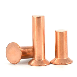 หมุดย้ำทองเหลืองหัวแบนแบบจม 7 16 ขนาด M1 2 มม. M16 100 มม. มาตรฐาน DIN302 - Product Image 1
