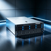 Serveur GPU 4U en rack ESC8000A-E12, double AMD EPYC 9004, DDR5, 8 PCIe 5.0 X16, serveur de calcul pour l'entraînement IA, en stock