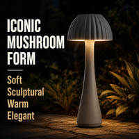Lampe de jardin CE RoHS Straw Hat 110lm/W avec boîtier en aluminium, design optique grand angle Straw Hat pour mariages et fêtes en extérieur