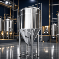 Cuve de Fermentation Conique en Acier Inoxydable Tonsen 5000L (50HL) avec Enveloppe de Refroidissement Unitank pour Brasserie Commerciale