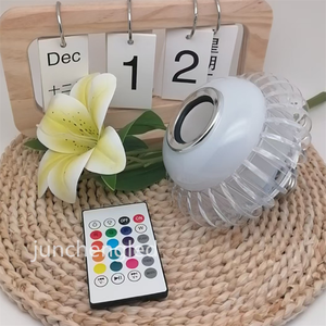 E27 LED RGB Smart Music Bulb 12W Dimmable Wireless Music Playing Magic Bulb With 24 Modes Remote <strong>Control</strong> Apply to IOS /<strong>Android</strong> - Product Image 4